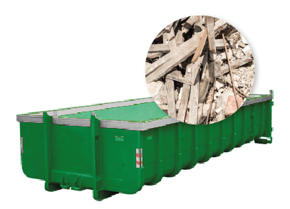 container voor bouwafval