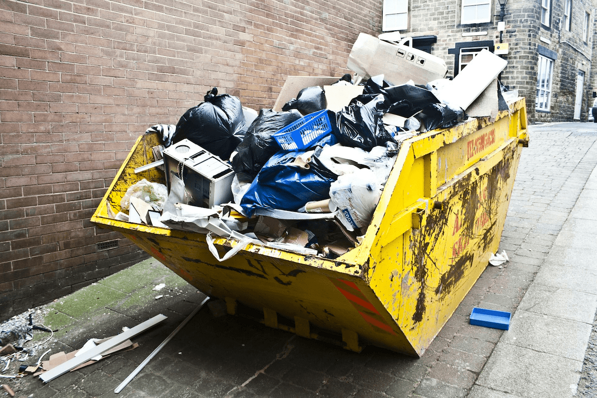 huur afval container