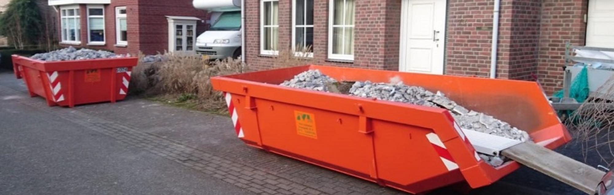 gemengde tuinafval container huren